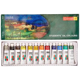 Camel Student Oil Colours Set - 12 Assorted 9ml Shades