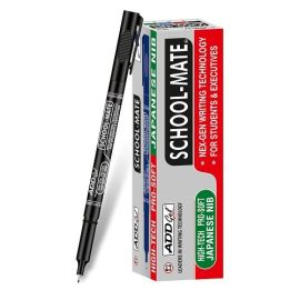 ADD Gel School Mate Point Tip Pen Black (5 pcs)