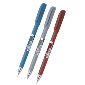 Hauser Aerox 0.6 mm Refillable Ball Pen | Smooth Writing with Comfortable Grip | Blue Ink | Card Pack of 10 Pens