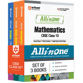 Arihant - All In One Mathematics, Social Science, Science, Class 10th Based On Latest NCERT For CBSE Exams 2025