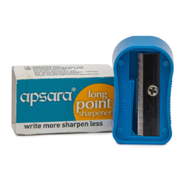 Apsara Long Point Pencil Sharpener – Precision Engineered, Anti-Rust Blade, Ergonomic Design (5 pcs)