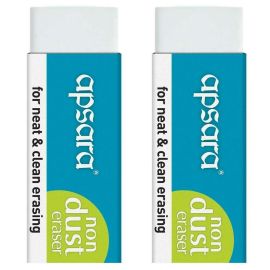 Apsara Non-Dust Jumbo Non-Toxic Eraser – Soft, Residue-Retaining, Large Size(5 pcs.)