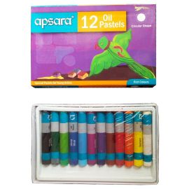  Apsara Oil Pastels – 12 Vibrant Non-Toxic Shades for Artistic Creativity