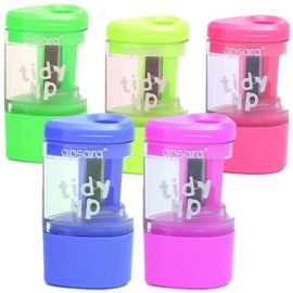 Apsara Tidy Sharpener and Eraser Combo,Integrated Shavings Container, Non-Dust Eraser, (5 pcs)