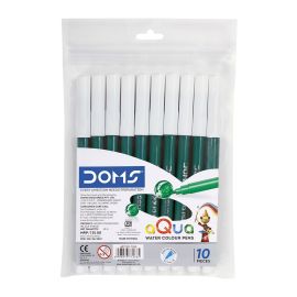 DOMS Sketch Max Water Colour Pen – Green | Non-Toxic, Push-Resistant Tip, Ventilated Cap