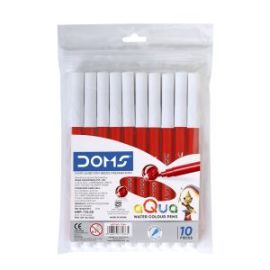 DOMS Sketch Max Water Colour Pen – Red | Non-Toxic, Push-Resistant Tip, Ventilated Cap