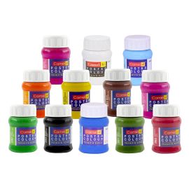 Camlin Premium 12 Poster Colour 100ml – Vibrant Matte Finish Paint for Artists 