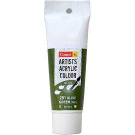 Camel Artist Acrylic Colour - Olive Green (Shade 281) - 120 ml Tube