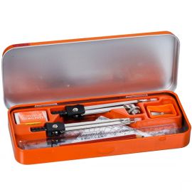 Camlin Scholar Mathematical Drawing Instruments Set – Complete Geometry Box with Non-Rusting Metal Tools and Precision Markings