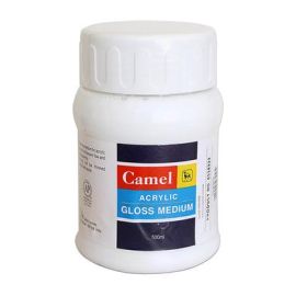  Camel Acrylic Gloss Medium - 500ml | Enhances Gloss & Flow for Acrylic Paintings