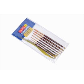 Camlin Synthetic Gold Round Artist Brush Set – 7 Brushes (Sizes 0-12)