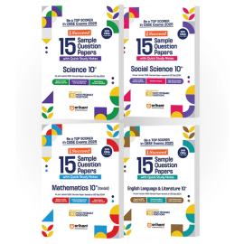 Arihant - CBSE i-Succeed Sample Question Papers for Class 10th | Science, Social Science, Mathematics (Standard) & English Language and Literature | Set of 4 books
