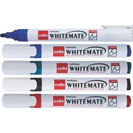 Cello Whitemate Black Whiteboard Marker – with Refillable Ink and Bullet Tip