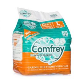 Comfrey Adult Pant-Type Easy Wear Diapers – High-Absorbency Incontinence Protection (10-Piece Pack)