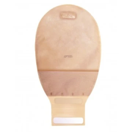  ConvaTec Natura+ 12" Opaque Drainable Ostomy Pouch with 45mm Flange, InvisiClose® Tail Closure, and Filter