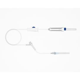 Disposet - IV Infusion Set with Air Vent, Side Port, and Luer Lock Connector – Pressure Resistant up to 2 Bar (25 pcs)