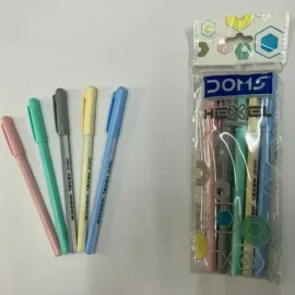 DOMS Hexel Blue Ball Pen (5 Pcs)
