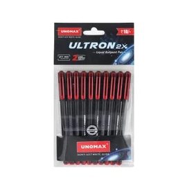 DOMS INXIFY Softy 0.6 mm Red Ball Pens (10 Pcs)
