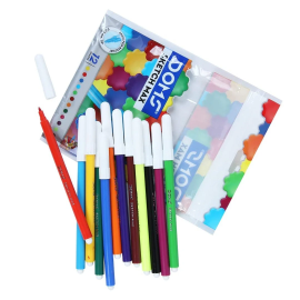 Doms Sketch Max Water Colour Pens - Set of 14 Vibrant Shades