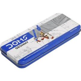 Doms Geommy Premium Mathematical Drawing Instrument Geometry Box – 10-Piece Set for Students.