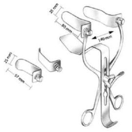 Millin Bladder Retractor Set – Comprehensive Stainless Steel Surgical Instrument with Interchangeable Blades