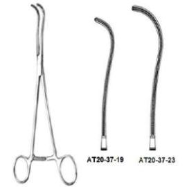 DeBakey Dissecting & Ligature Clamp, Atraumatic Curved Jaws, 7 to 9 Inches – Stainless Steel Cardiovascular Surgical Instrument