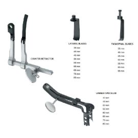 Caspar Cervical Retractor with Dual Hooks and 24 Interchangeable Blades