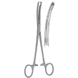 Maingot Hysterectomy Clamp – 20 cm Stainless Steel with Longitudinal Serrations