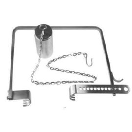 Charnley Hip Retractor Set with 4 Stainless Steel Blades, Weight, and Chain