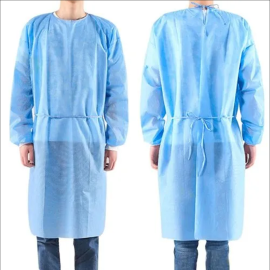 60 GSM Apron-Style Surgical Gown – SMS Fabric, AAMI Level 3 Protection (100 pcs)