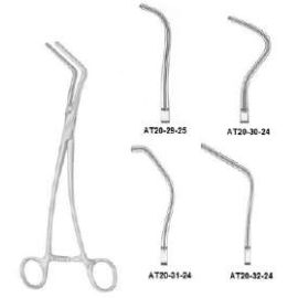 Harken Auricle Clamp, Angled Blunt Tips, 9 to 10 Inches – Stainless Steel Cardiovascular Surgical Instrument