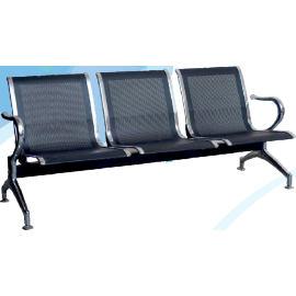 Vivan - IMP Black 3-Seater Waiting Chair