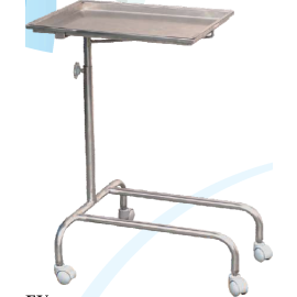 Vivan - Adjustable Stainless Steel Mayo's Instrument Trolley with Removable Tray (1 pcs)