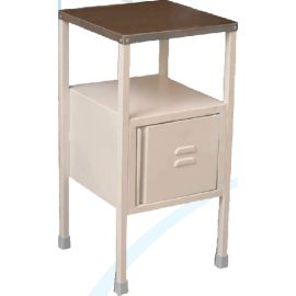 Vivan - Bedside Locker with Stainless Steel Top (1pcs)