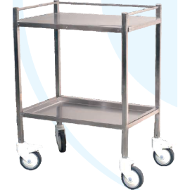 Vivan - Stainless Steel Instrument Trolley with Protective Railings (1pcs)