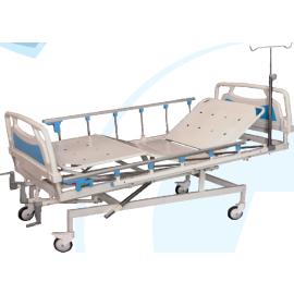 Fixed-Height ICCU Bed with Aluminum Side Railings, ABS Head/Foot Panels, and Mild Steel Top (1 pcs)