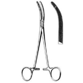 Heaney Hysterectomy Clamp – Single Tooth, Straight/Curved, Stainless Steel Surgical Instrument