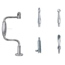 Hudson Brace Complete Set – 8-Piece Stainless Steel Neurosurgical Instrument Kit