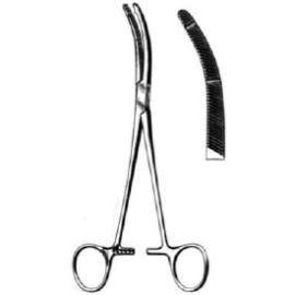 Heaney Hysterectomy Clamp – Double-Tooth Design, Straight or Curved, 8.25" or 12" Stainless Steel
