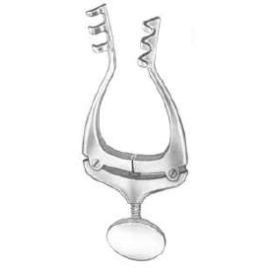 Jansen Retractor – 4 inches Self-Retaining Surgical Instrument with 3x3 Blunt Prongs