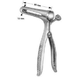 ims Rectal Speculum – Stainless Steel, 6-Inch with Fenestrated Blades and Set Screw