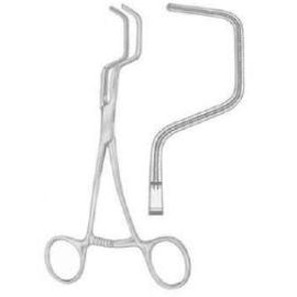 Dale Peripheral Vascular Clamp, Curved DeBakey Atraumatic Jaws, 6 to 7 Inches – Stainless Steel Cardiovascular Surgical Instrument