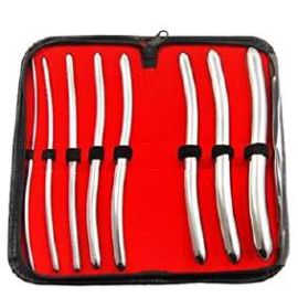 Hegar Uterine Dilator Set – Stainless Steel, Double-Ended, Set of 8 (3mm to 18mm)