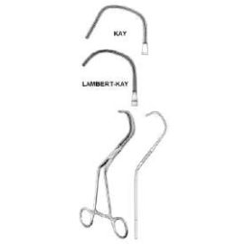 Lambert-Kay /kay-Aortic Anastomosis Clamp, Angled DeBakey Jaws, 20 cm – Stainless Steel Cardiovascular Surgical Instrument