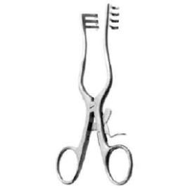 Weitlaner Retractor 4 to 10 inch Straight – Self-Retaining Surgical Instrument with 2x3 Prongs