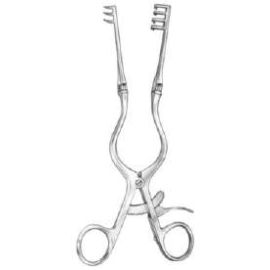 Beckman Retractor with Hinged Arms – 6 to 12 inch Self-Retaining Surgical Instrument with 3x4 Prongs