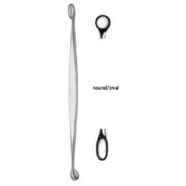 Volkmann Double-Ended Bone Curette – Stainless Steel Surgical Instrument, 5 to 8 Inches, Various Tip Sizes