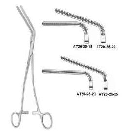 DeBakey-Morris Aortic Anastomosis Clamp, Angled Atraumatic Jaws, 7 to 10 Inches – Stainless Steel Cardiovascular Surgical Instrument