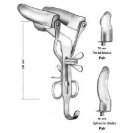 Park Anal Retractor – Self-Retaining Stainless Steel Surgical Instrument with Interchangeable Blades