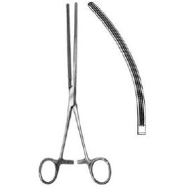 Surgical Intestinal Clamp – Available in Straight and Curved Designs, Stainless Steel 6 to 10 Inches